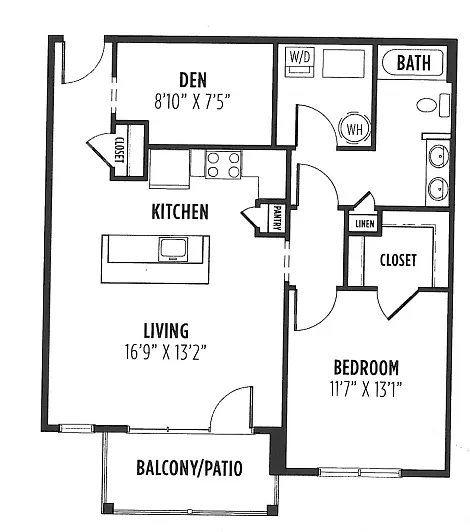 Floor plan Harrison (Den)