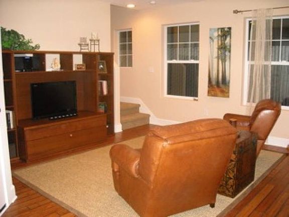 Living area with wood