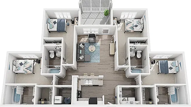Floor plan 4X4