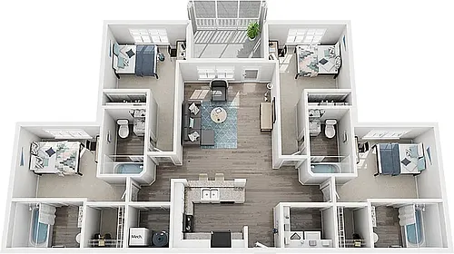 Floor plan 4X4