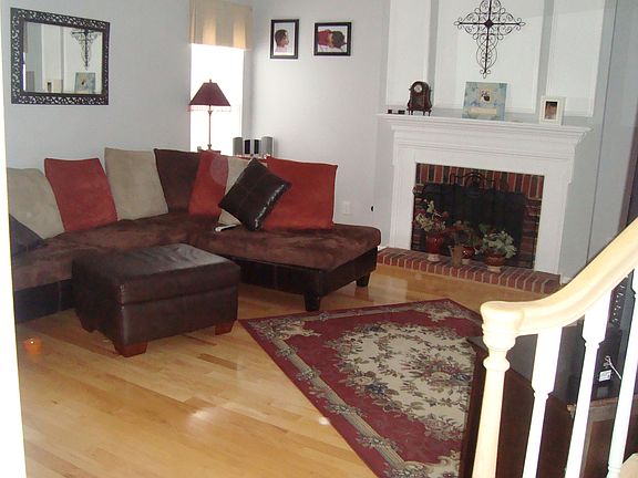 Living Room. Newer Hardwoods. Upgraded. Same color and brand. Looks similar.