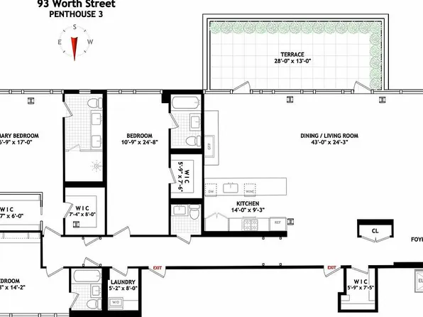 93 Worth St #Penthouse 3, New York, NY 10013