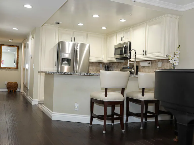 Dining room, kitchen, hallway