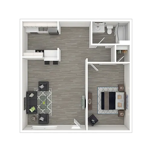 Floor plan 1x1A