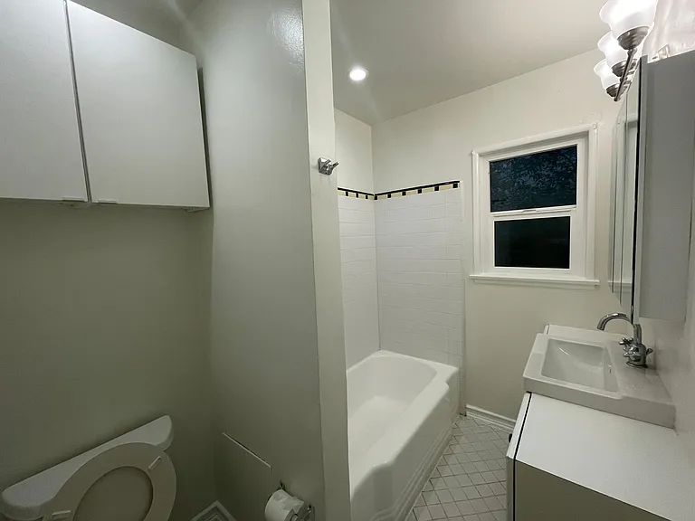 Bathroom with much cabinet storage
