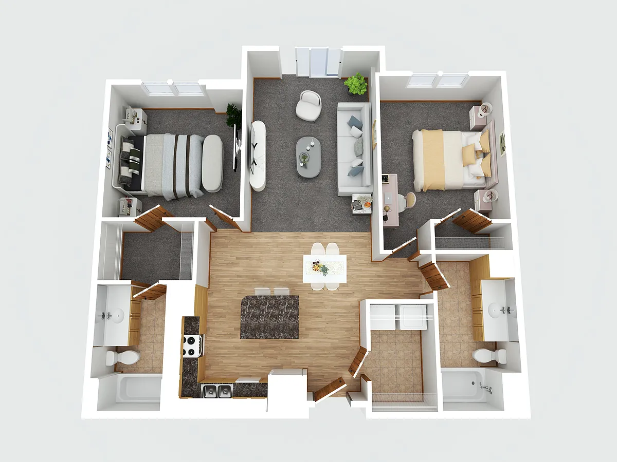 Floor plan 2 bedroom