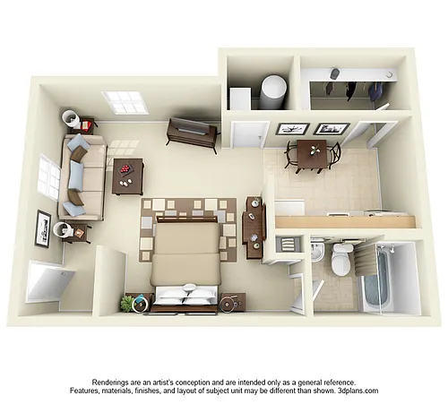 Floor plan Renovated Efficiency