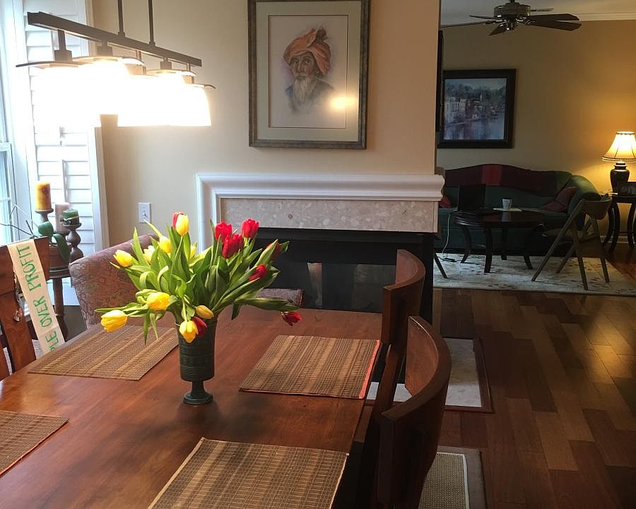 Dining and living rooms