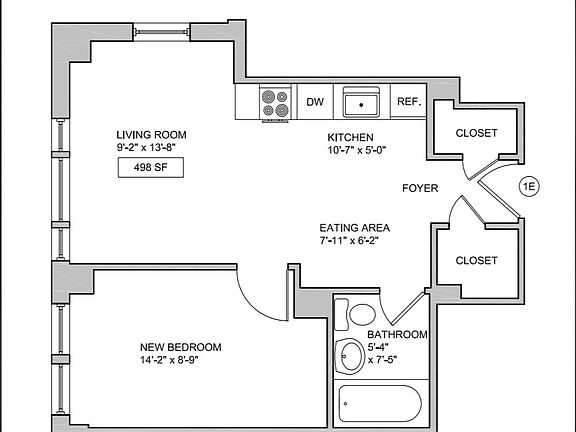 2nd image of 95 Christopher St APT 1E