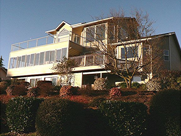 East/view side of the home