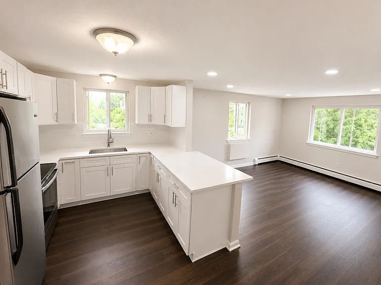 Bright and airy modern kitchen space