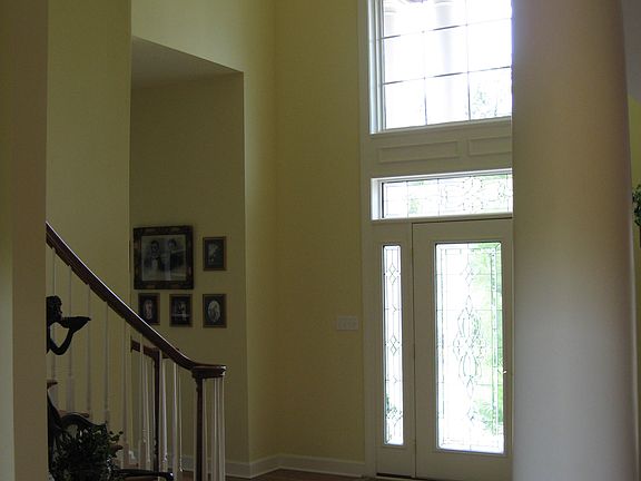Foyer, curved staircase