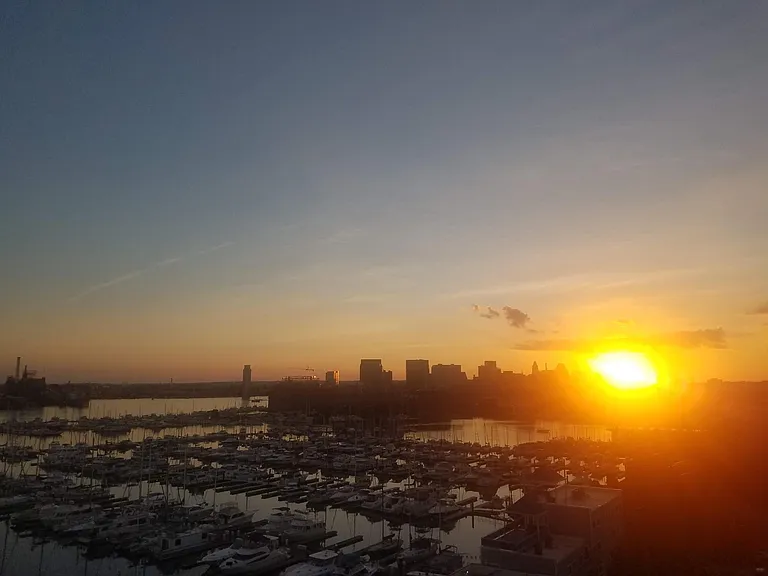 View from balcony - sunset