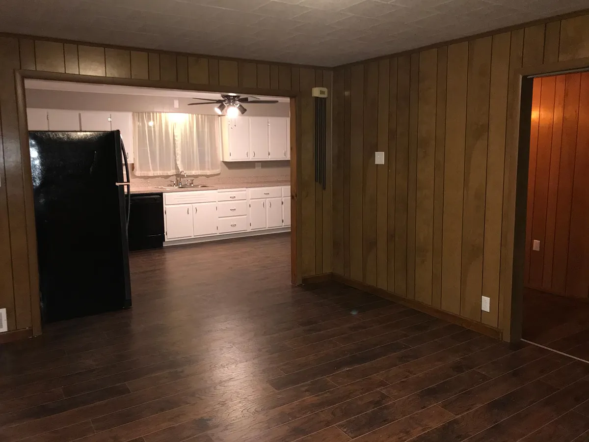 Dining Room looking into kitchen and mud room. - 15 Maple St