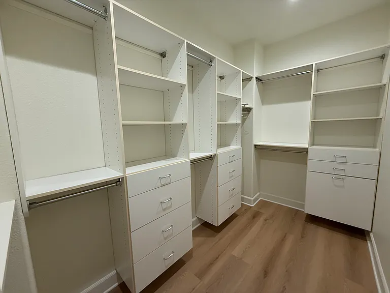 Primary bedrrom's second walk-in closet.