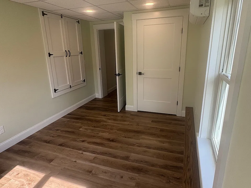 View from bedroom toward closet & doorway