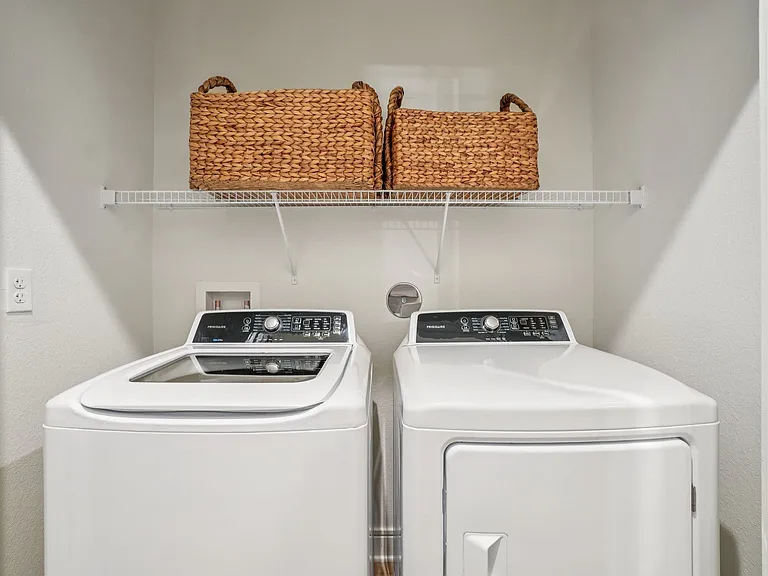 Laundry Room with Full-size Washer and Dryer