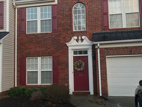 Front view charming townhouse