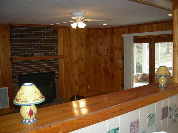 Kitchen looking into Den