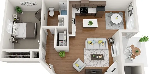 1 Bedroom | 1 Bath 1 Bedroom | 1 Bath