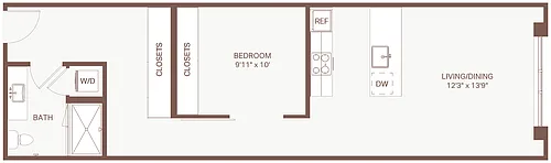Floor plan Open 1x1 B29 Olympic