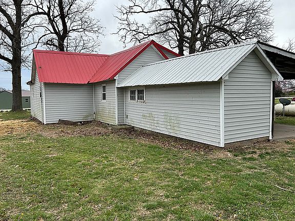 Northwest corner of house
