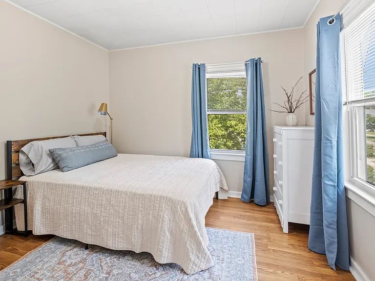 bedroom decorated