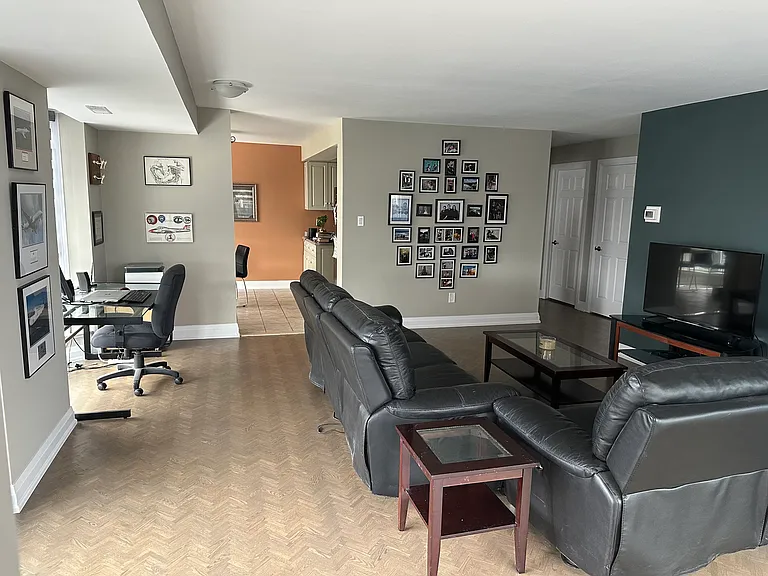 Living Area with office nook
