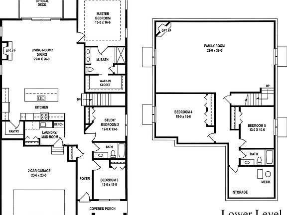 Beaumont Floor Plan W Basement