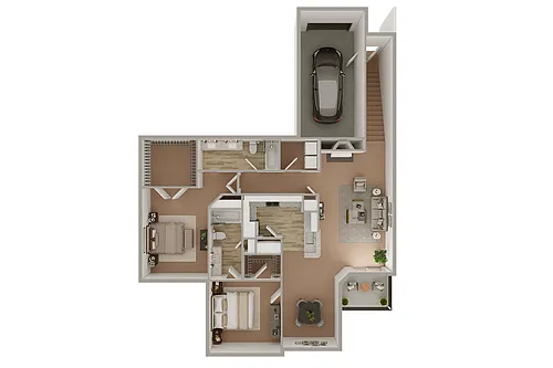 Floor plan 2 Bedroom 2 Bath REEP Reno