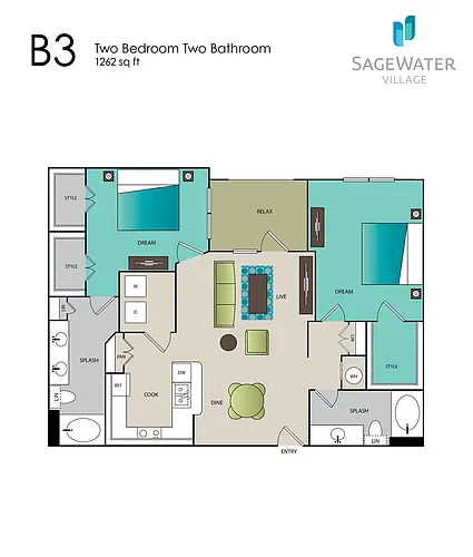 Floor plan B3