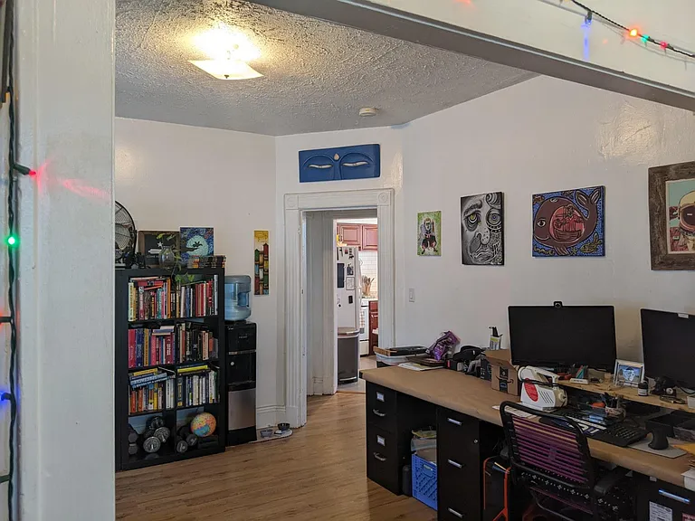 Kitchen into Dining room/Living Room