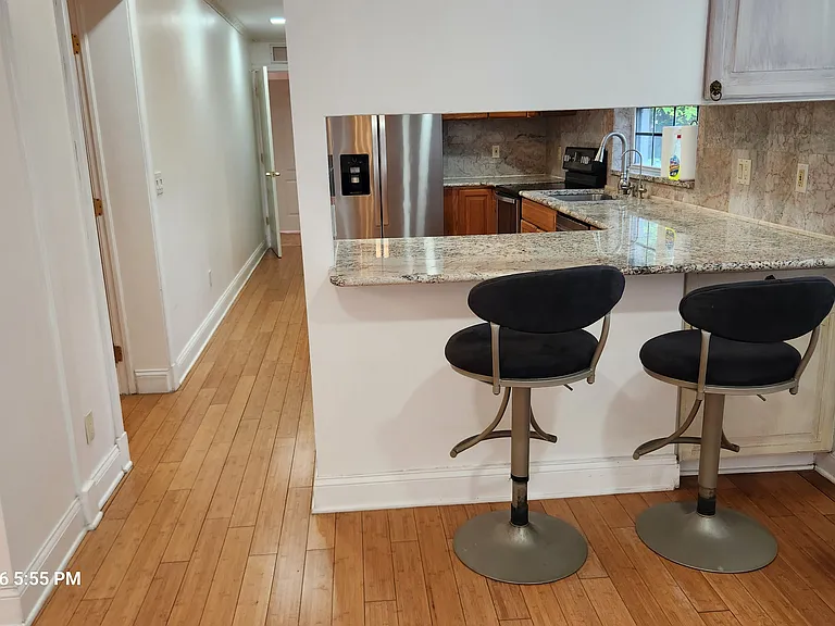 Kitchen with granite countertops