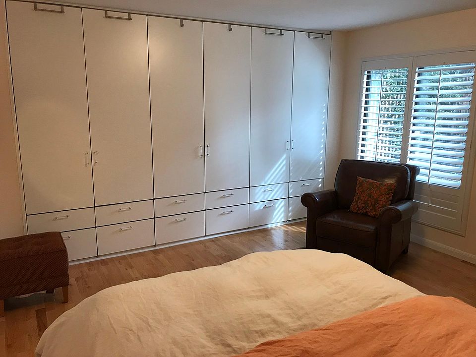 Large built-in closet in the bedroom