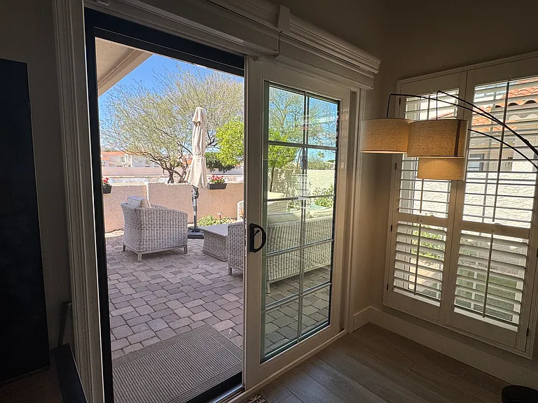 Entry to Large Patio from Living Room
