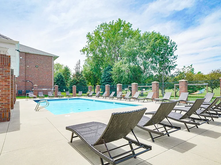 Enjoy warm weather at our seasonal swimming pool