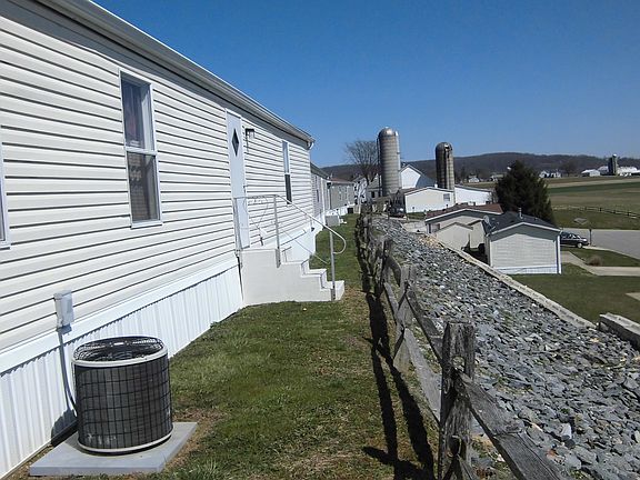 Rear view overlooking farms