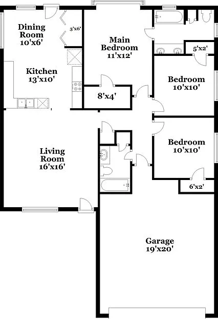 3 bed, 2.0 bath, 1216 sqft, $1,805 — Photo 2