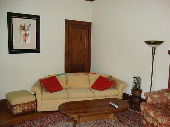 Walk in closet behind couch is huge!