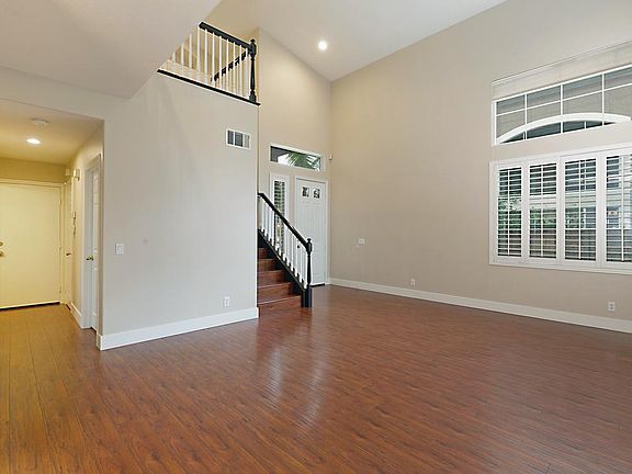 Spacious entry and living room.
