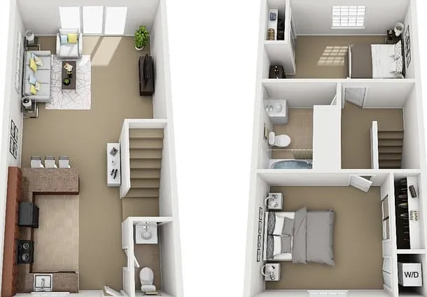 2 Bedroom Townhome 2 Bedroom Townhome