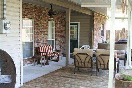 Back patio and deck