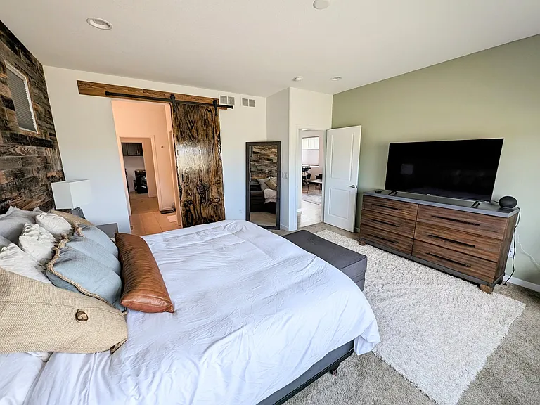 Primary Bedroom with King Size Bed