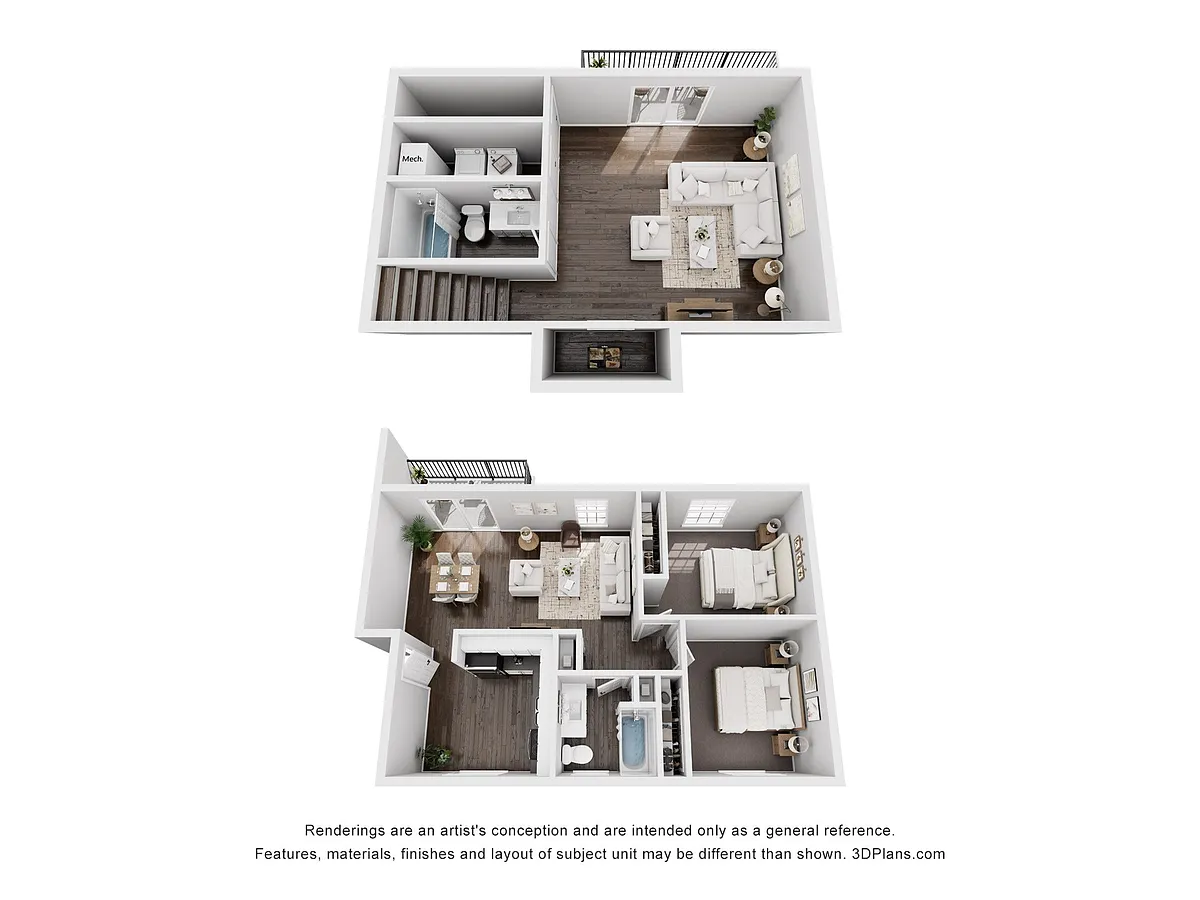 Floor plan 2 Bedroom 2 Bathroom Finished Basement