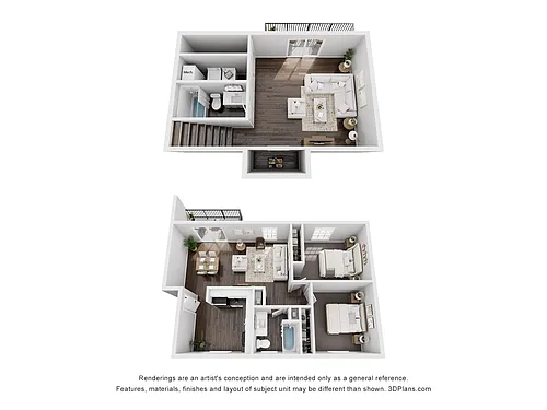 Floor plan 2 Bedroom 2 Bathroom Finished Basement