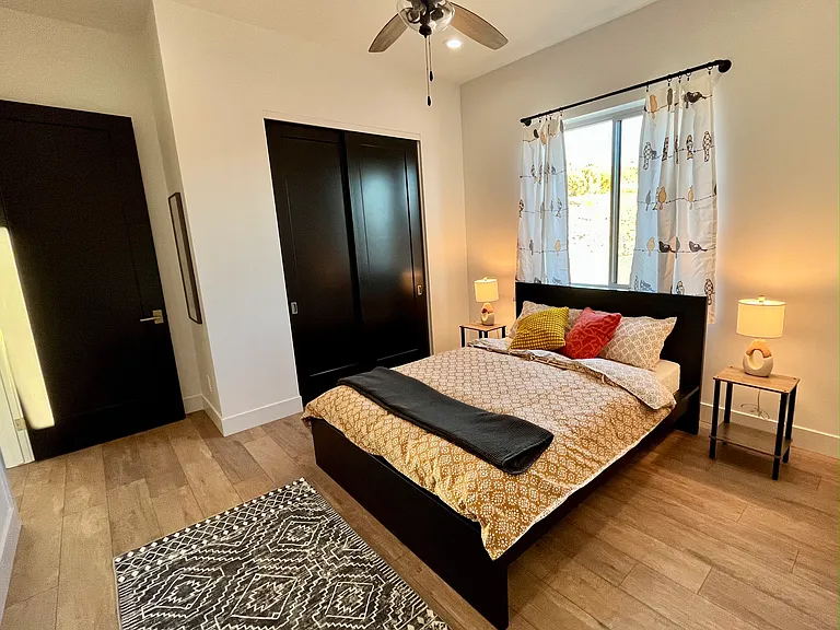 Queen sized bed