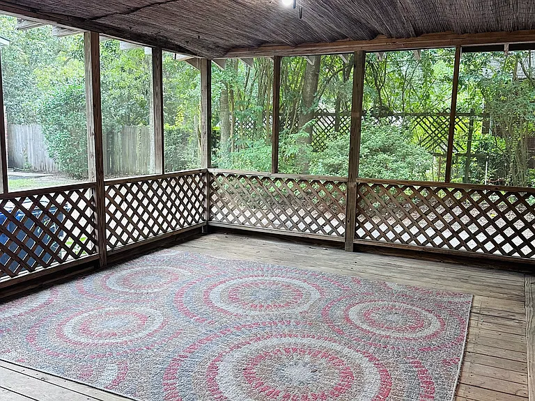 Back screened in porch