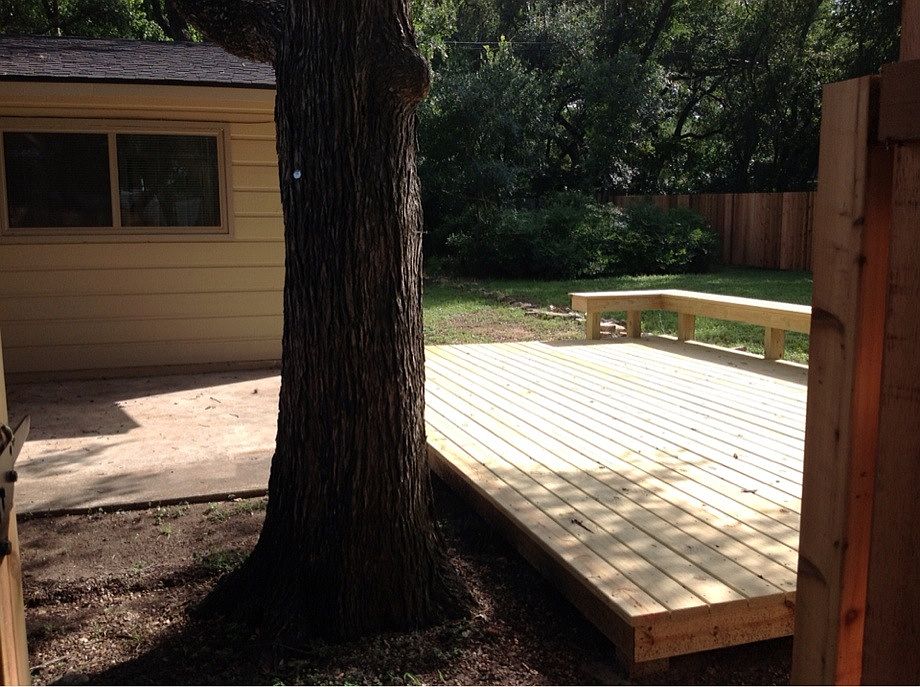 Patio plus deck