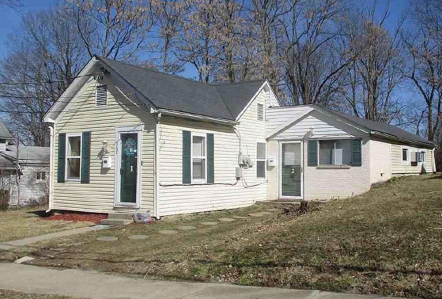 Front of house (Unit 1 on left)