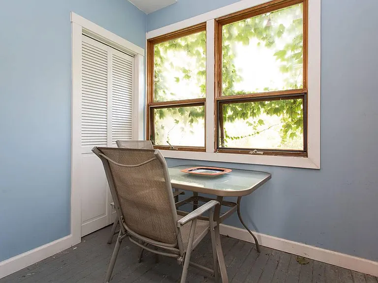 Additional dining area overseeing the backyard